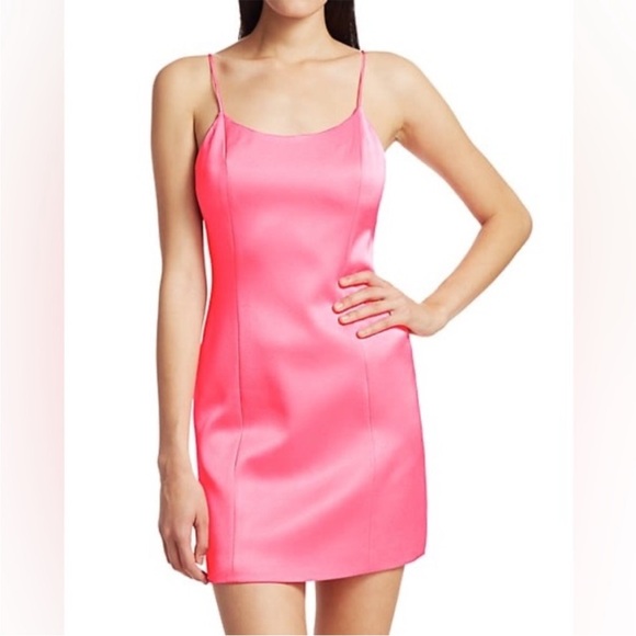 alice and olivia neon pink dress Alice & Olivia
